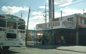 straßenszene in ciudad juarez